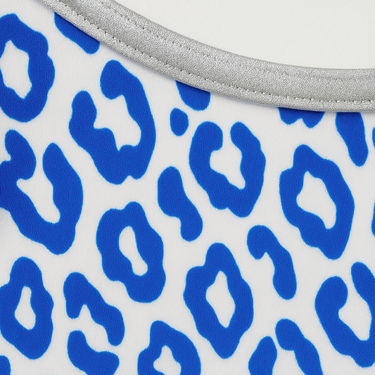 Maillot de bain Abby Panthère bleu imprimé