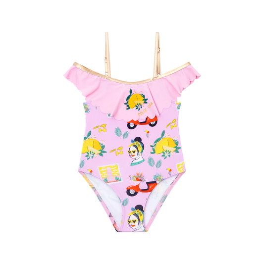 Maillot de bain 1 pièce Anti UV imprimé Dolce Vita Coralie