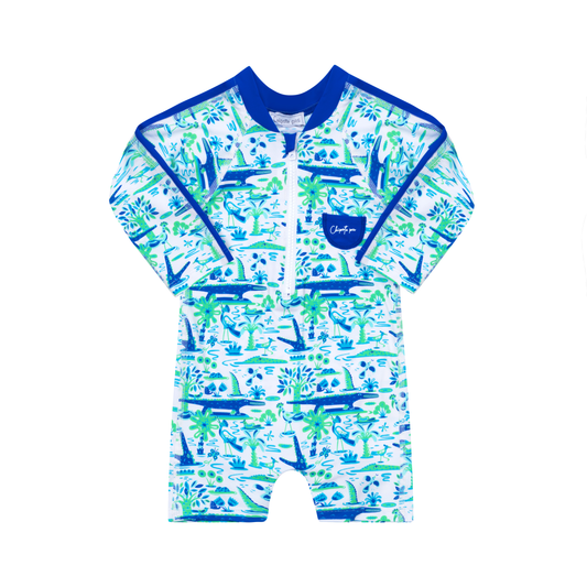 Combinaison de bain Anti UV imprimé Crocodile