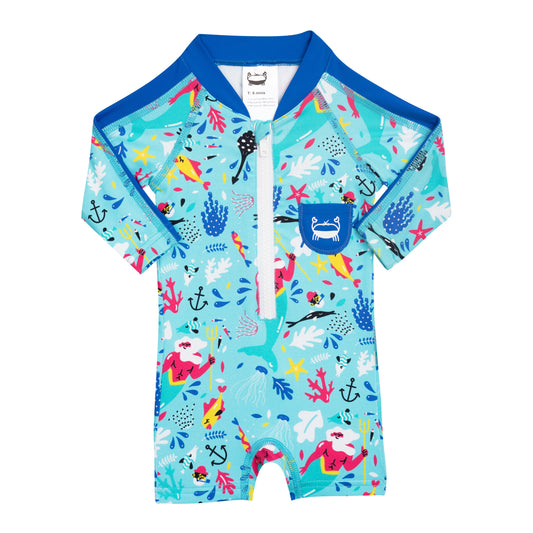 Combinaison de bain Anti UV Poseidon turquoise