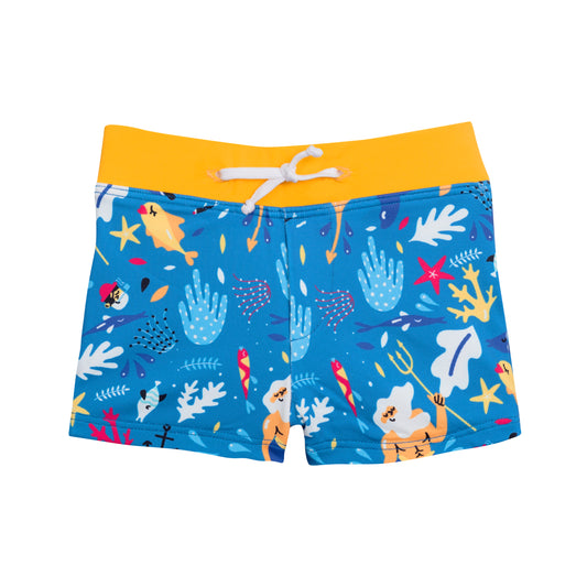 Boxer de bain Anti UV imprimé Posèidon marine Nico