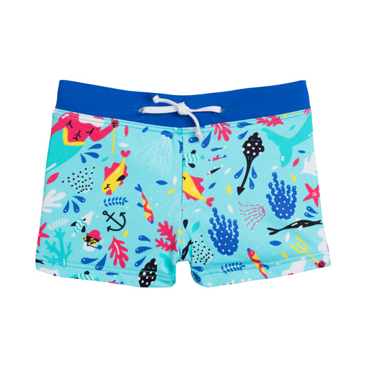 Boxer de bain Anti UV Poseidon turquoise