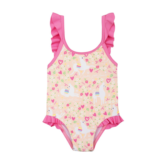 Maillot de bain une pièce Anti UV abby lama nude