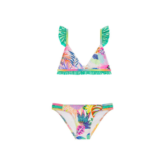 Maillot de bain deux pièces Savane print junior