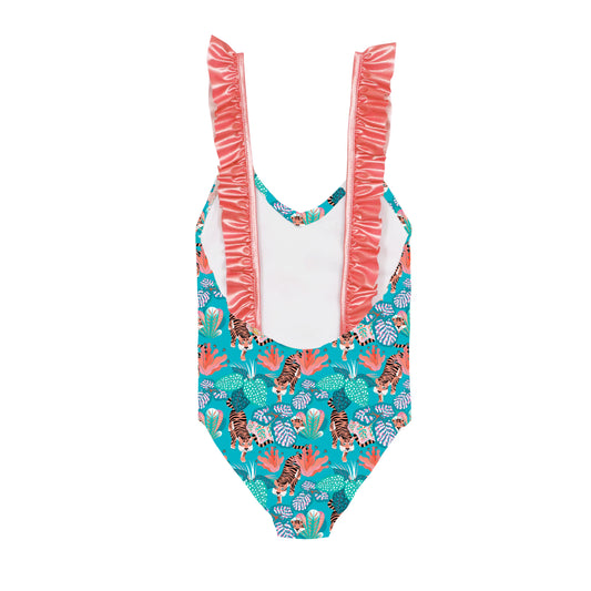 Maillot de bain une pièce enfant anti UV imprimé Bella tiger