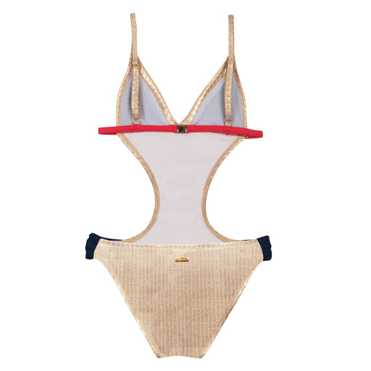 Maillot de bain une pièce junior or croisiere
