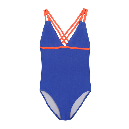 Maillot de bain une pièce Blue color junior