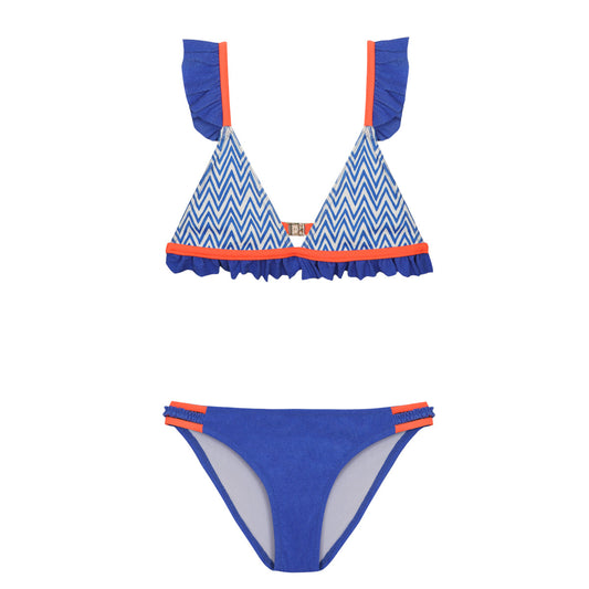 Maillot de bain deux pièces bleuene junior