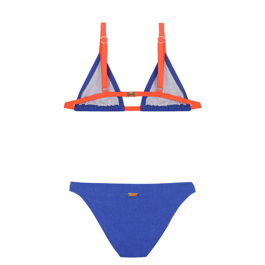 Maillot de bain deux pièces bleuene color junior