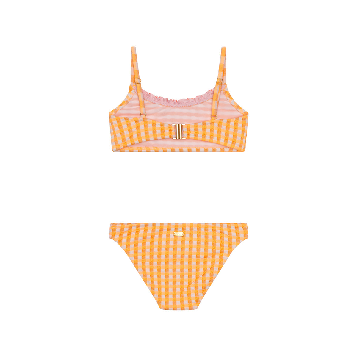 Maillot de bain deux pièces Ilona Vichy Abricot junior