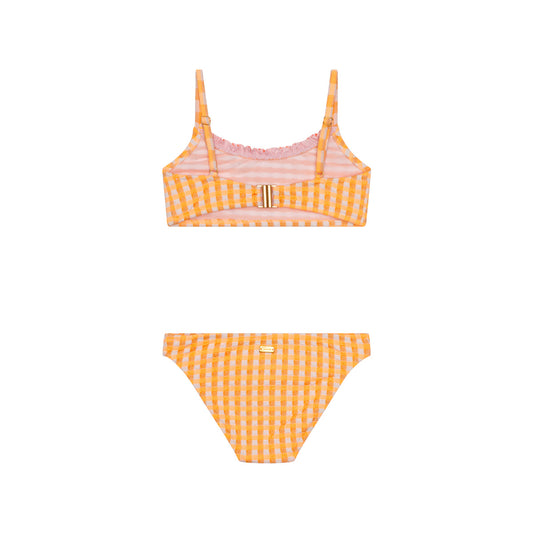 Maillot de bain deux pièces Ilona Vichy Abricot junior