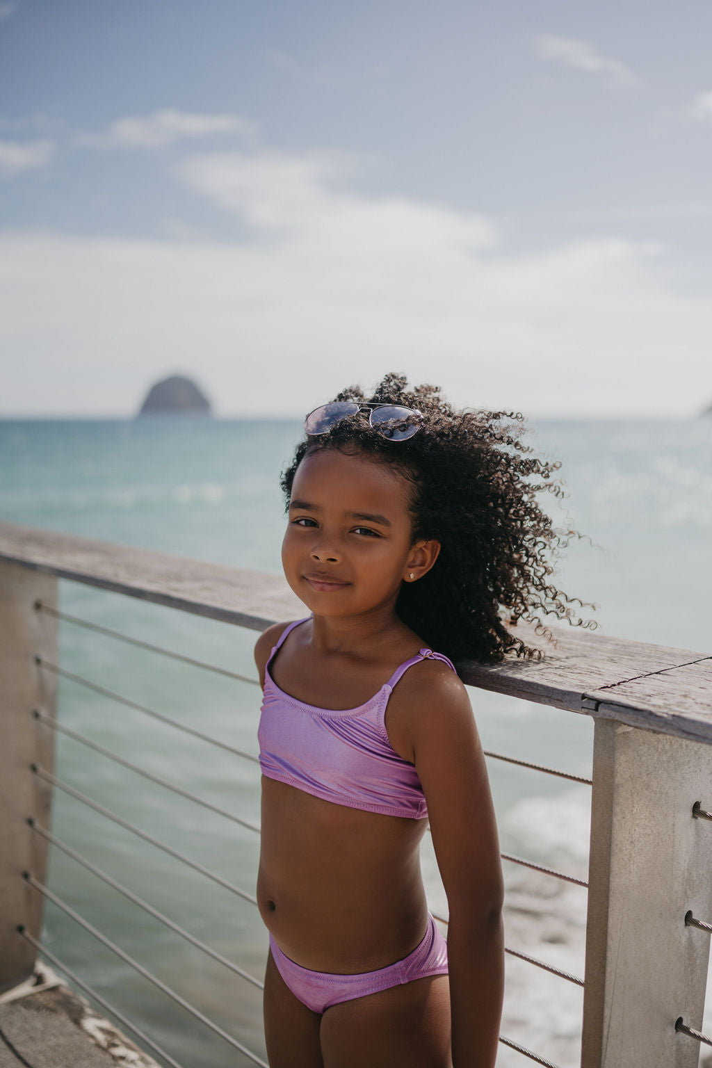 Maillot de bain deux pièces Ilona Orchidée junior
