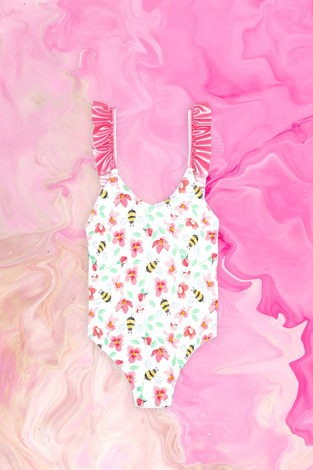 Maillot de bain enfant fille une pièce Anti UV imprimé Bella Bees