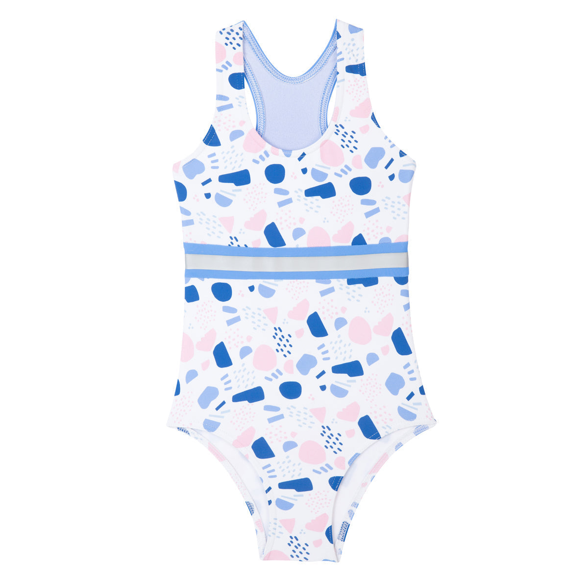 Maillot de bain une pièce Anti-UV Memphis blanc Eponine