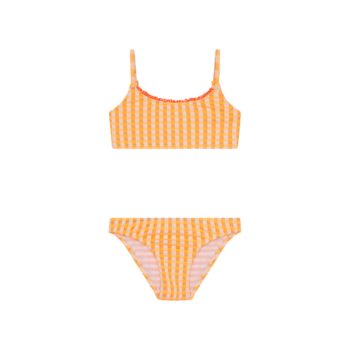 Maillot de bain deux pièces Ilona Vichy Abricot junior