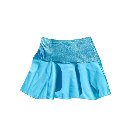 Jupe de plage gaufré turquoise