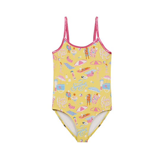Maillot de bain enfant 1 pièce Anti UV imprimé Léa Summer