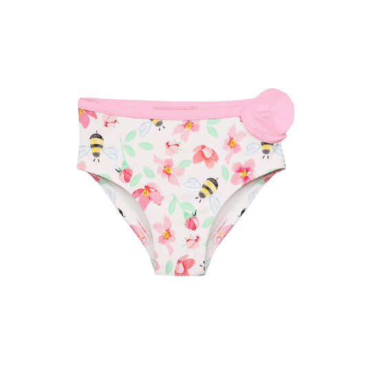 Slip de bain Anti UV volants imprimé Bees Lou