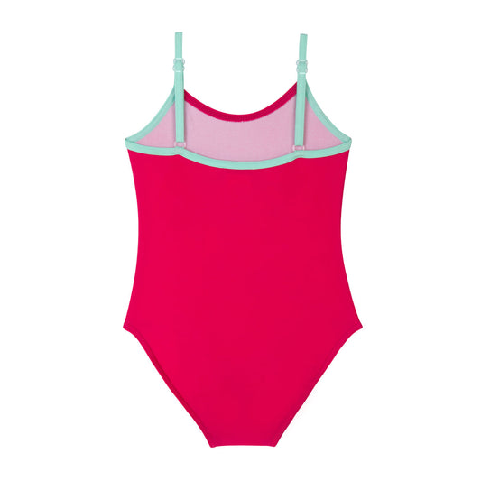 Maillot de bain une pièce enfant Daphné uni fresia