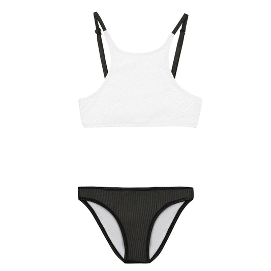 Maillot de bain deux pièces Angel Black & White junior