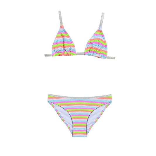 Maillot de bain deux pièces junior fluo