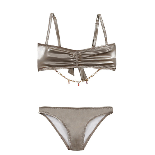 Maillot de bain deux pièces shabana bronze junior