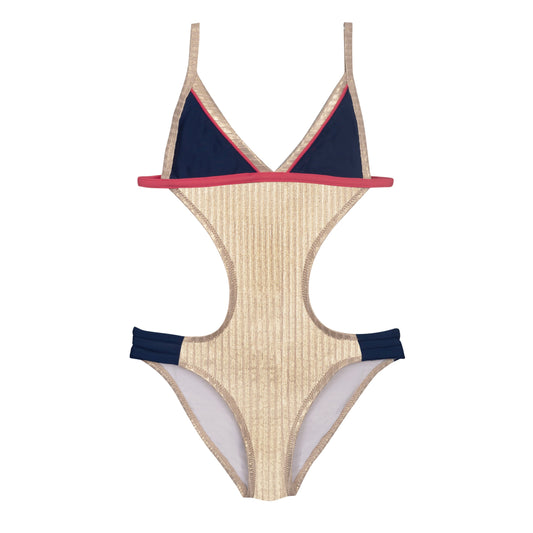 Maillot de bain une pièce junior or croisiere