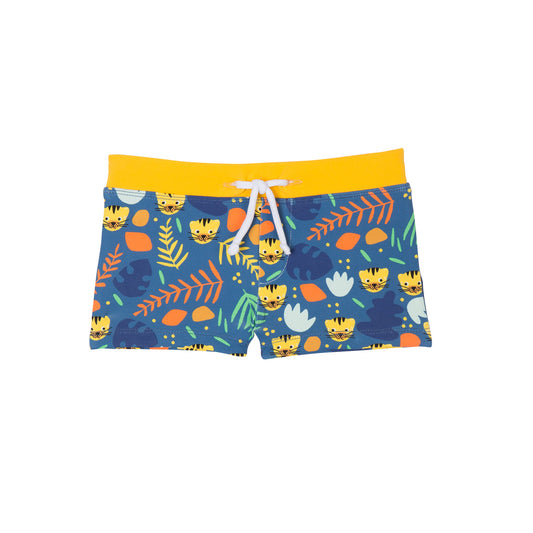 Boxer de bain NICO PANTHÈRE BLEU