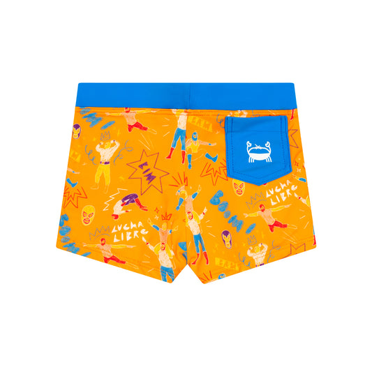 Boxer de bain Anti UV imprimé Catcheur