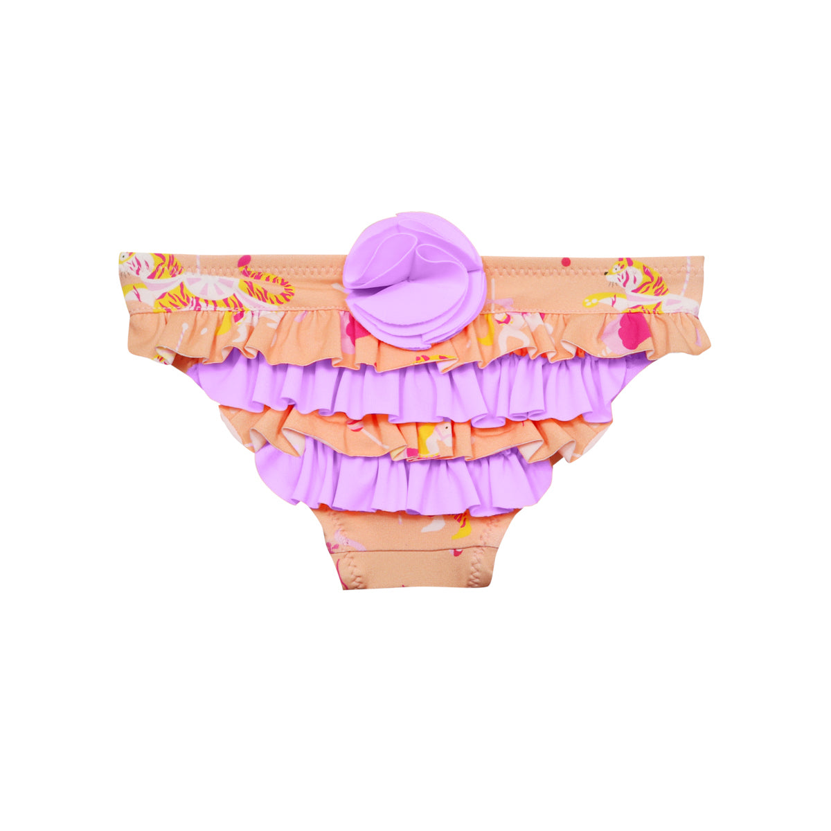 Slip de bain Anti UV volants imprimé Carroussel Cassandra