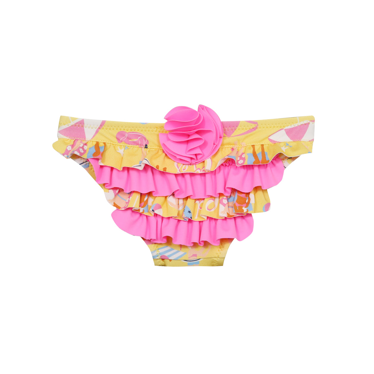 Slip de bain Anti UV volants imprimé Summer Cassandra