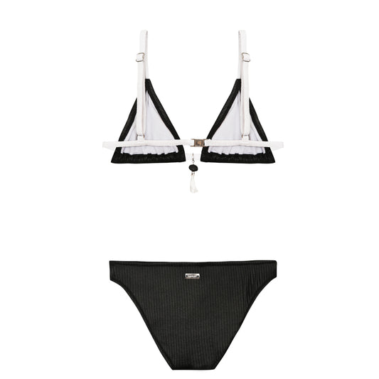 Maillot de bain deux pièces Rosalie Black & White junior