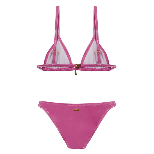 Maillot de bain Rosalie deux pièces Shiny Color Cassis