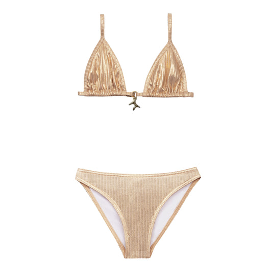 Maillot de bain deux pièces junior gold croisiere (bijoux corail)