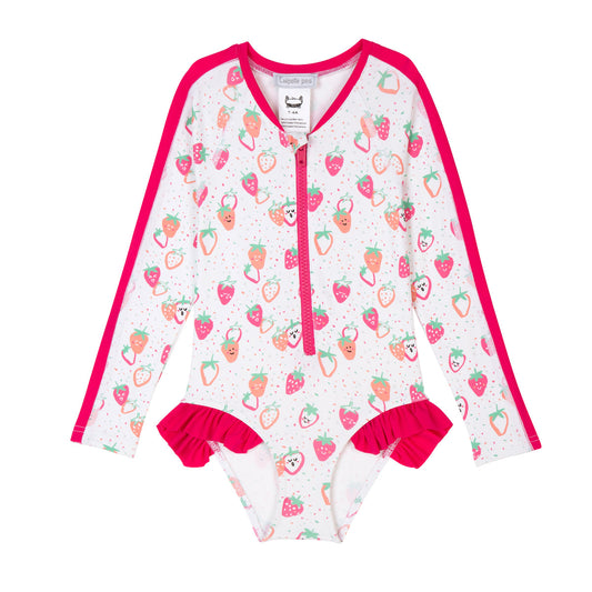 Combinaison de bain Anti UV Fraise Surfsuit