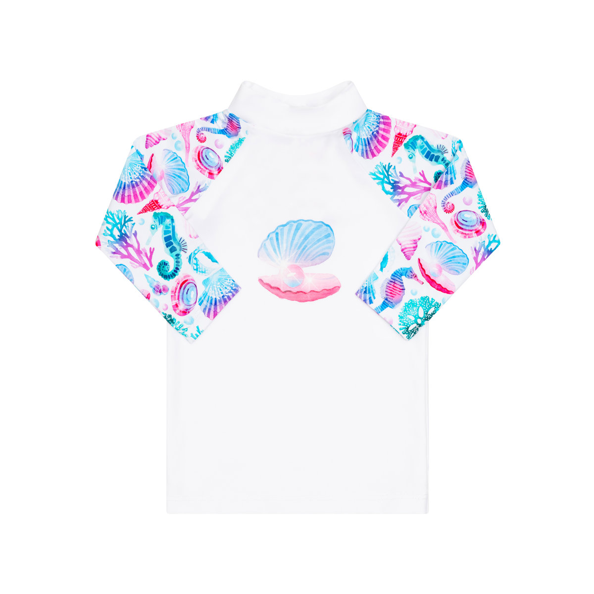 T-shirt de bain Anti UV imprimé coquillage Tom