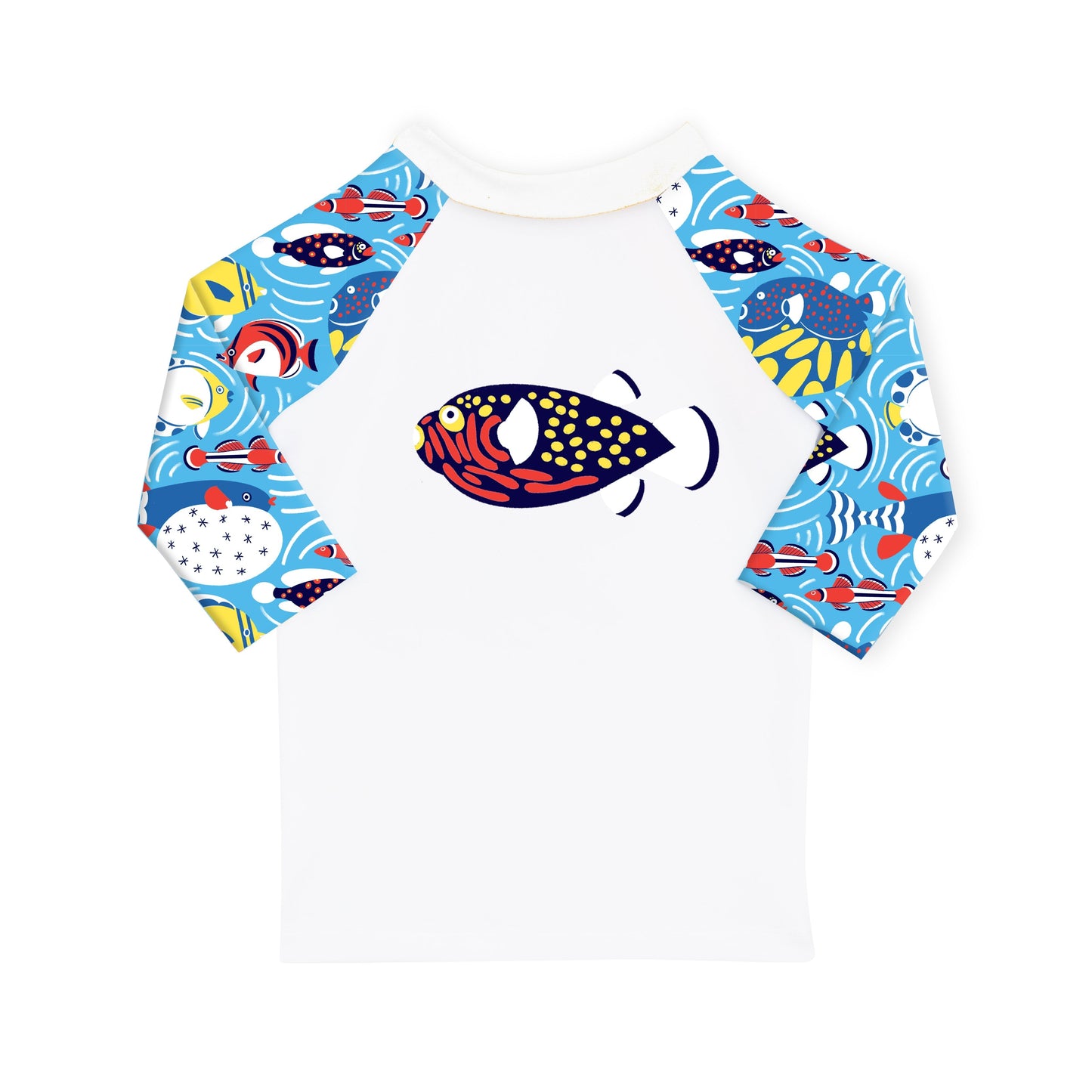 T-shirt de bain Anti UV imprimé Poisson
