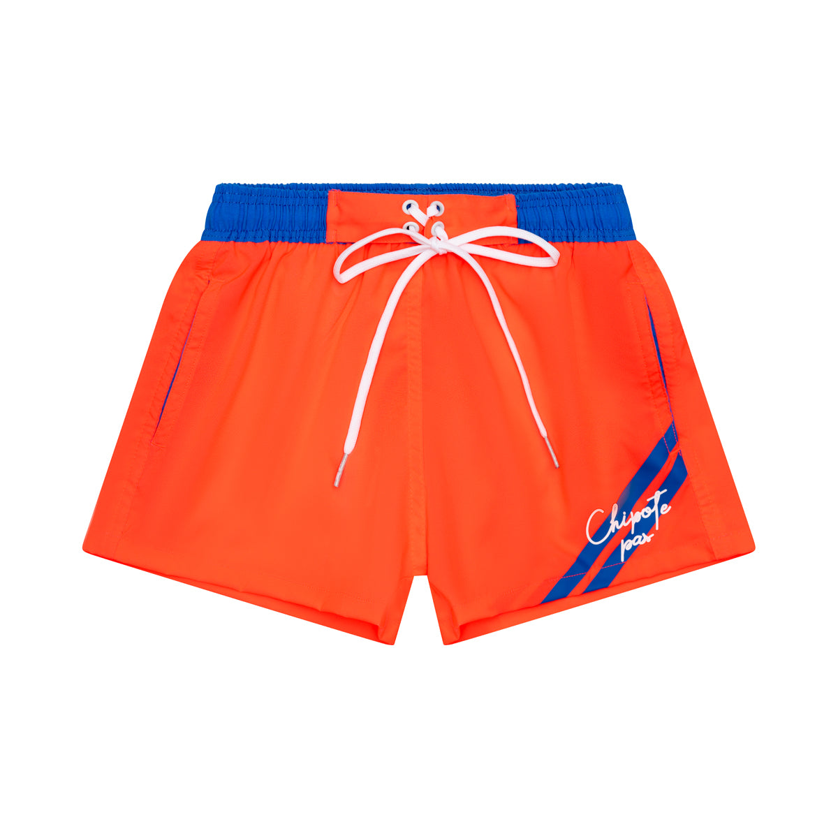 Short de bain corail & blue