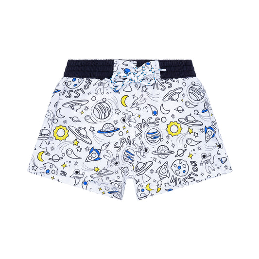 Short de bain Anti UV imprimé Space