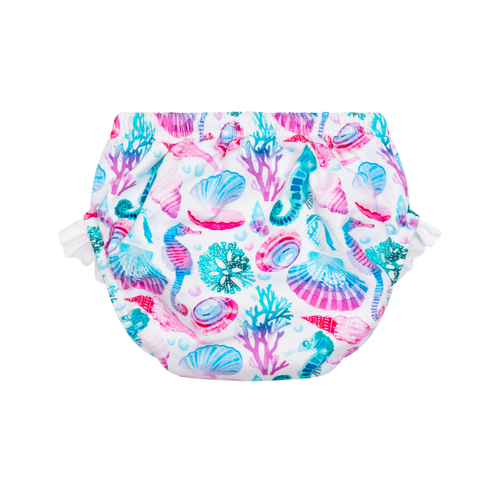 Couche de bain Anti UV volants imprimé coquillage Betty