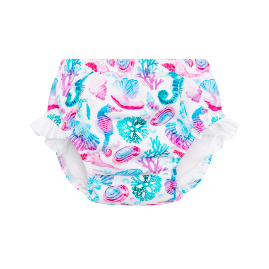 Couche de bain Anti UV volants imprimé coquillage Betty