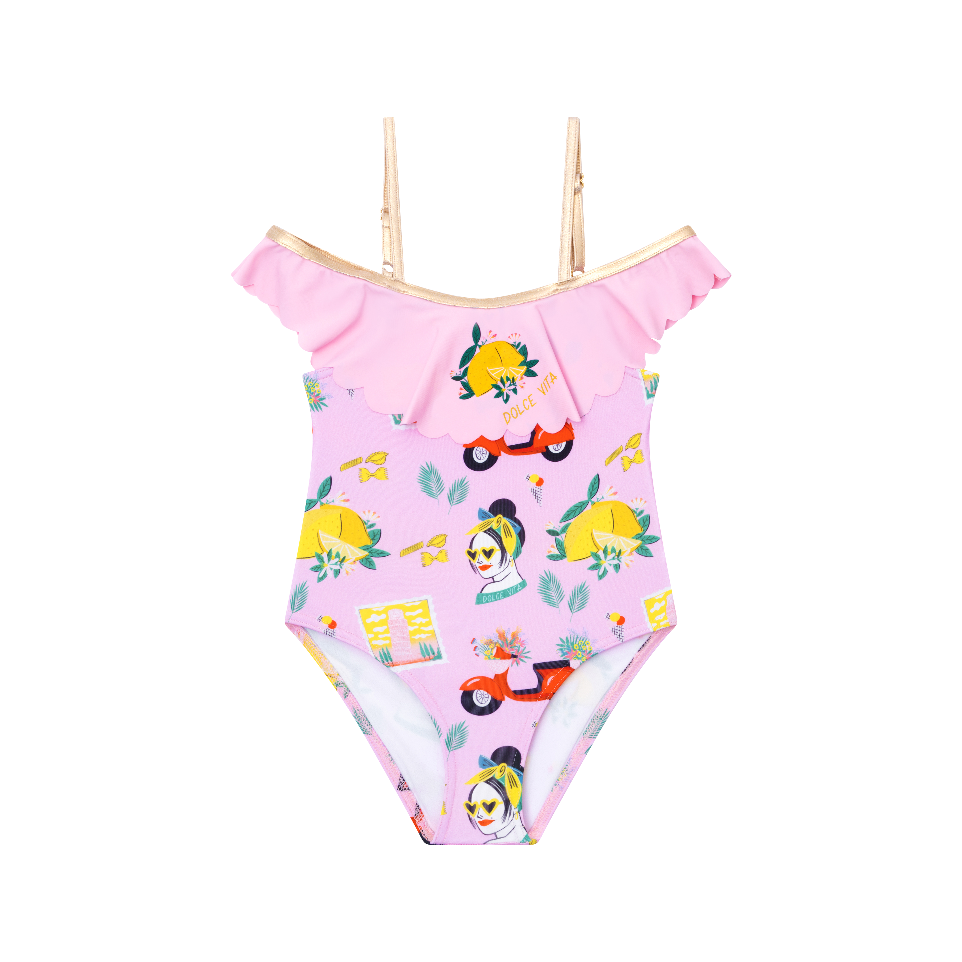 Maillot de bain 1 pièce Anti UV imprimé Dolce Vita Coralie