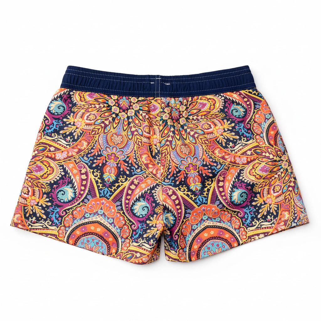 Short de bain imprimé Warren cachemire