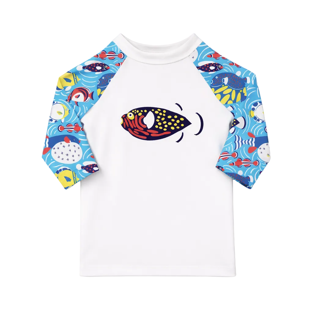 T-shirt de bain Anti UV imprimé Poisson