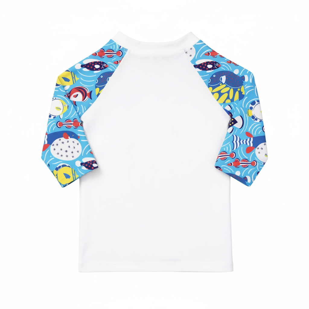 T-shirt de bain Anti UV imprimé Poisson