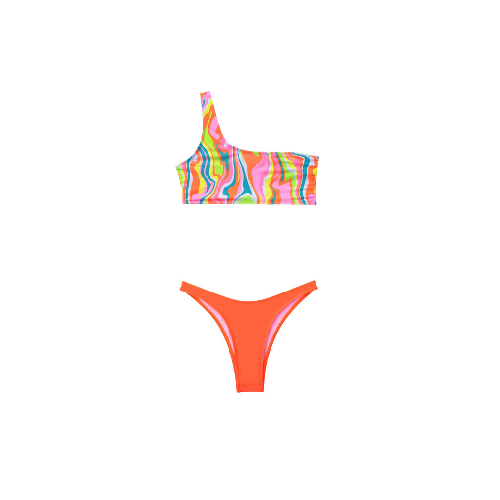 Maillot de bain femme - Brassière Fidji Mandelo Orange