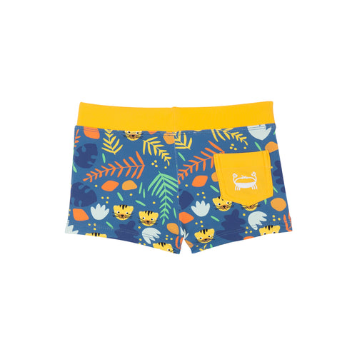 Boxer de bain NICO PANTHÈRE BLEU