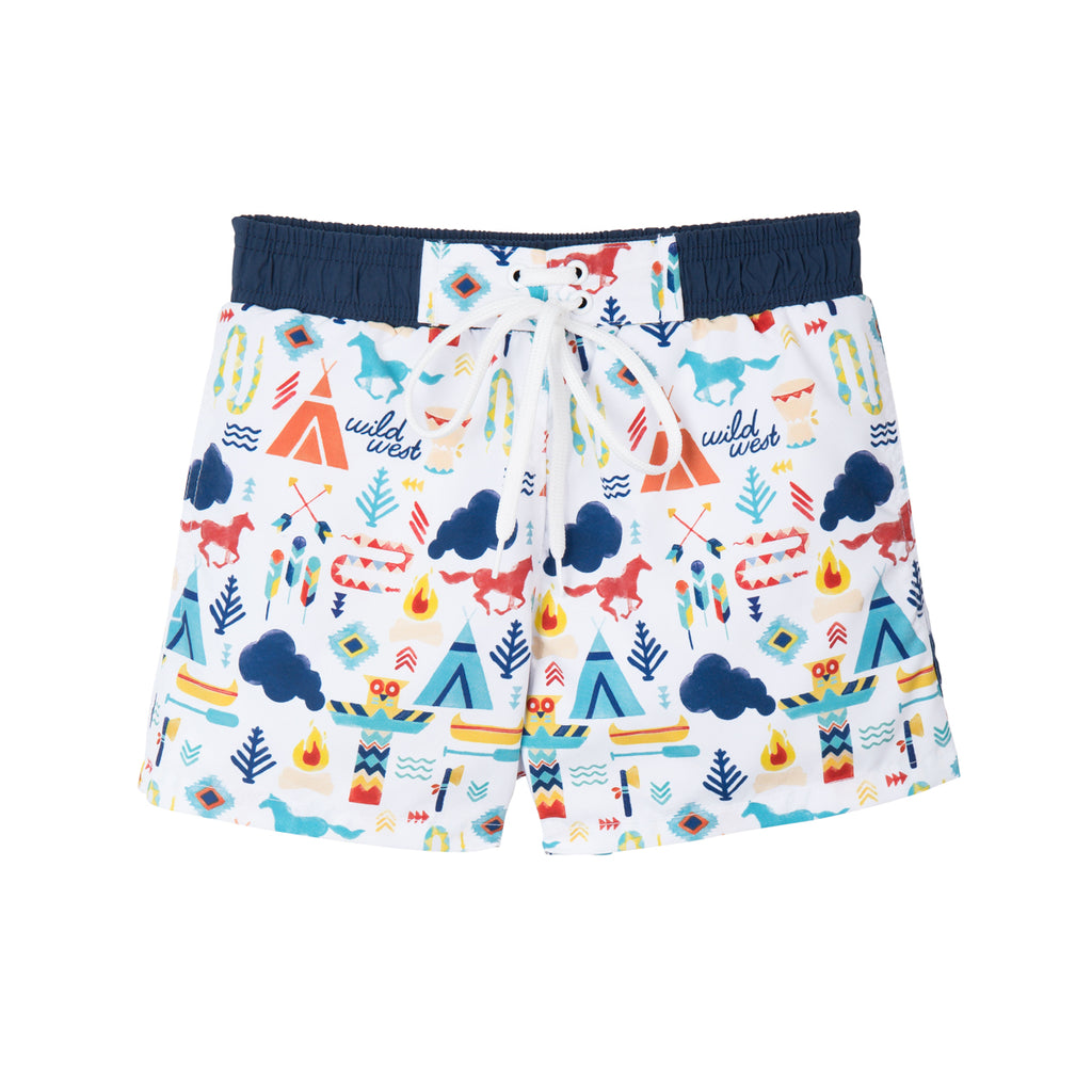 Short de bain Anti UV imprimé Indien Warren