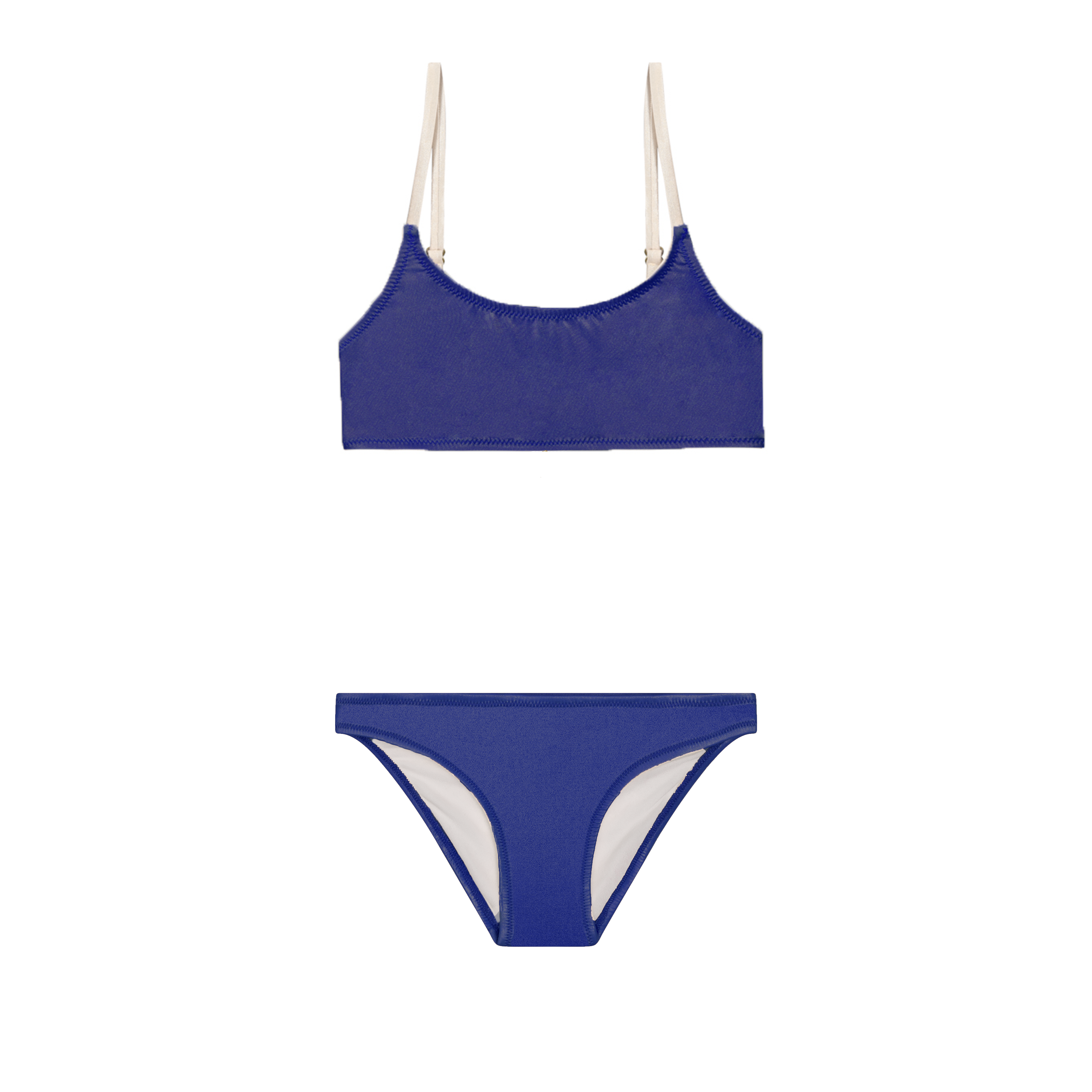 Maillot de bain deux pièces junior Ivy santorin bleu