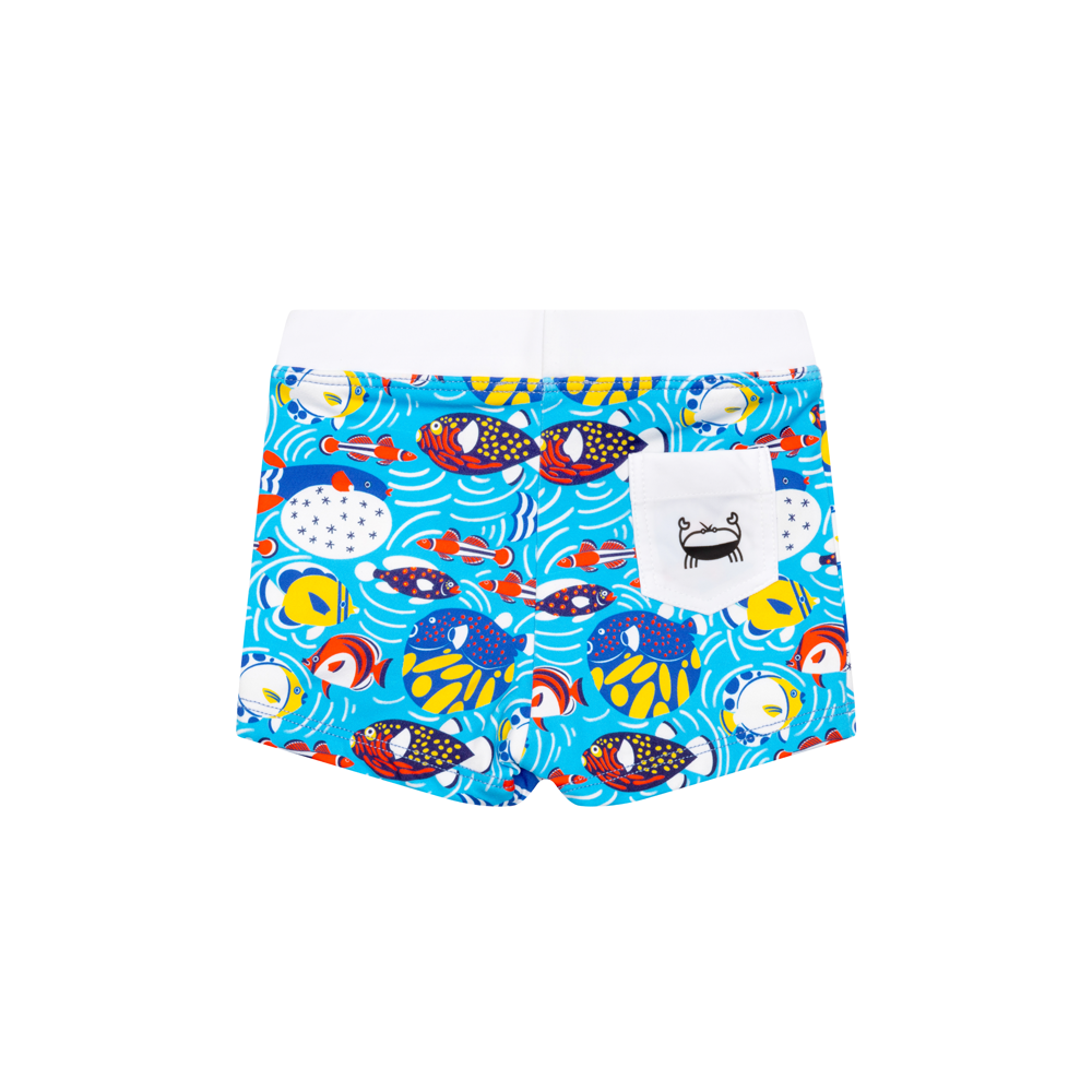 Boxer de bain Anti UV imprimé Poisson